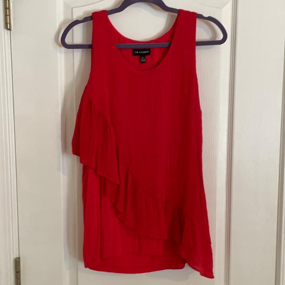 Bright red dress top gently worn